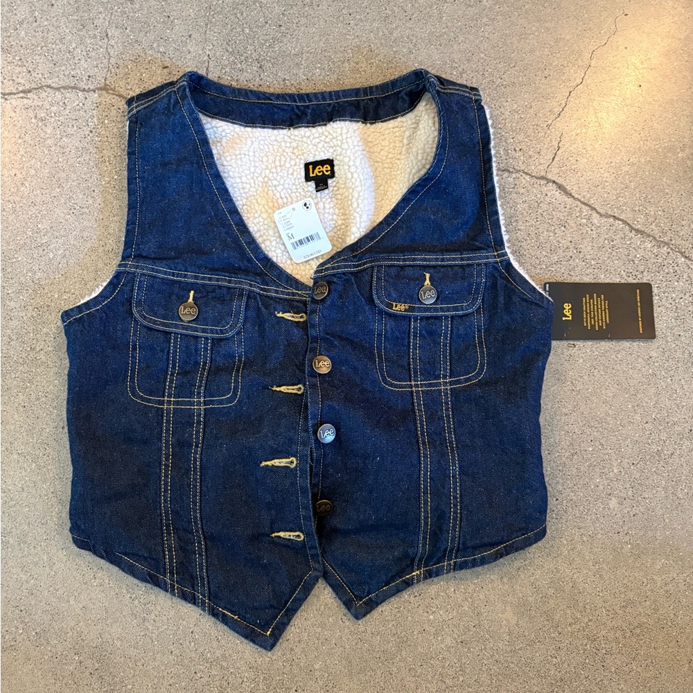 Lee Dark Blue Denim Vest